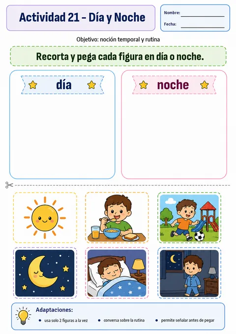 Actividad: día y noche